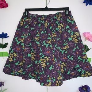 J Crew Floral Print Skirt